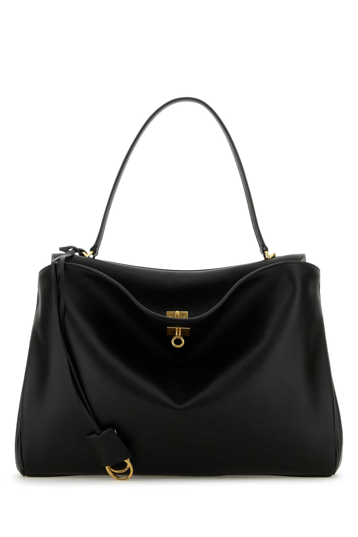 Balenciaga Leather Shoulder Bag Shoulder Bag — Black