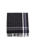 Momo Design Plaid Woven Scarf — Black