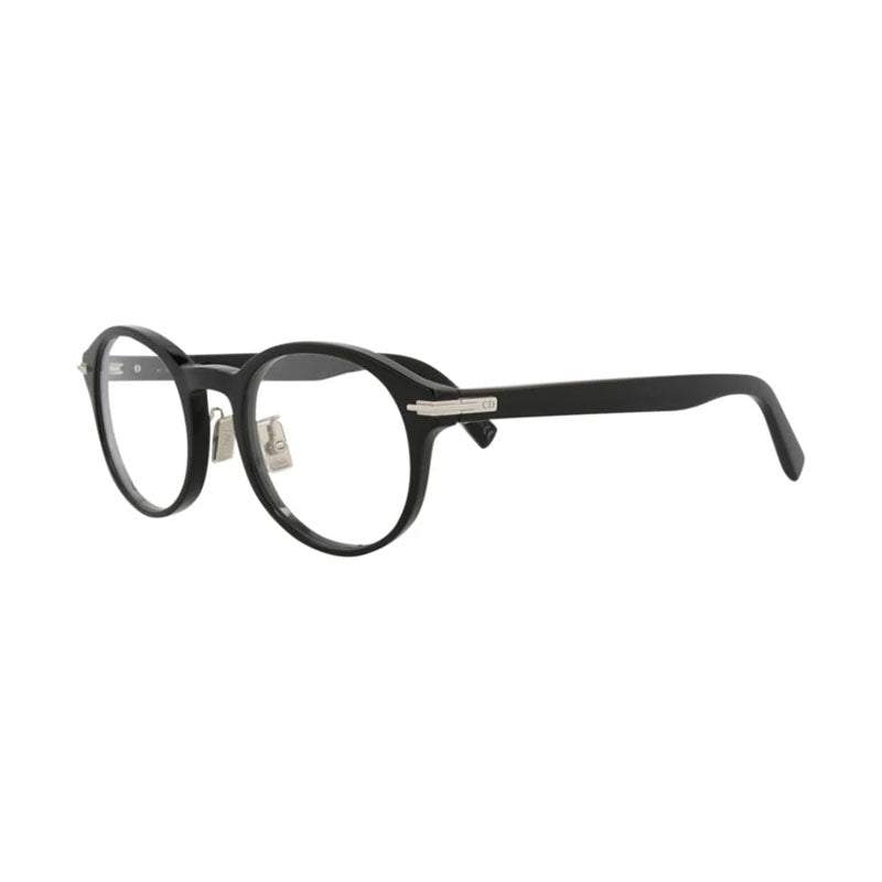 Dior DIORBLACKSUITORJ1000 Round Acetate Eyeglasses — Black