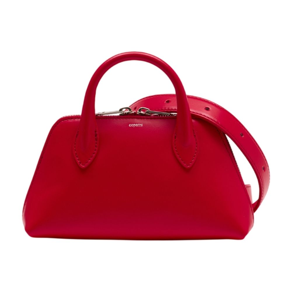 Coperni Belt Duffle Top Handle Bag — Red