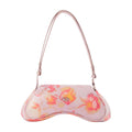 Diesel Floral-Print Faux Leather Shoulder Bag — Pink