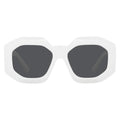 Versace VE4424U Oversized Square Frame Sunglasses — White