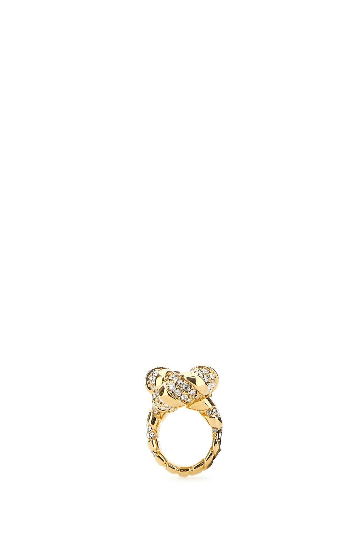 Lanvin Crystal Ring — Gold