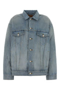 Balenciaga Cotton Denim Jacket — Blue