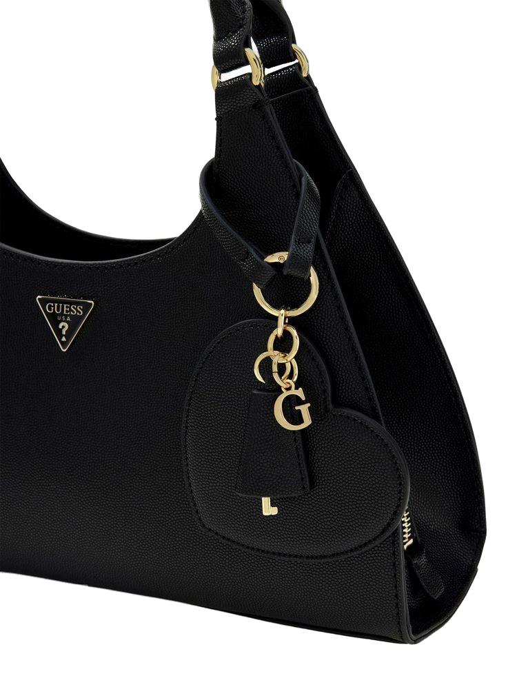 Guess Isobel Girlfriend Shoulder Bag — Black