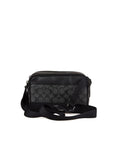 Coach Signature Coated Canvas Crossbody Bag — Black