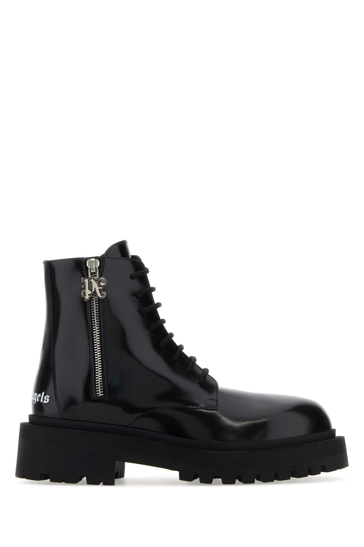 Palm Angels Lace-Up Combat Boot — Black