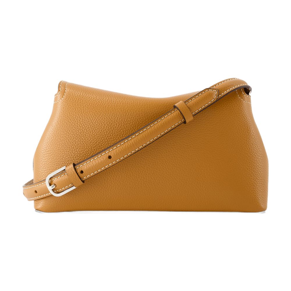 Toteme T Lock Clutch — Brown