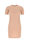 Fendi Cotton-Viscose Knit Dress — Pink