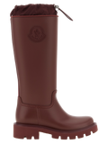 Moncler Kickstream High Boot — Burgundy