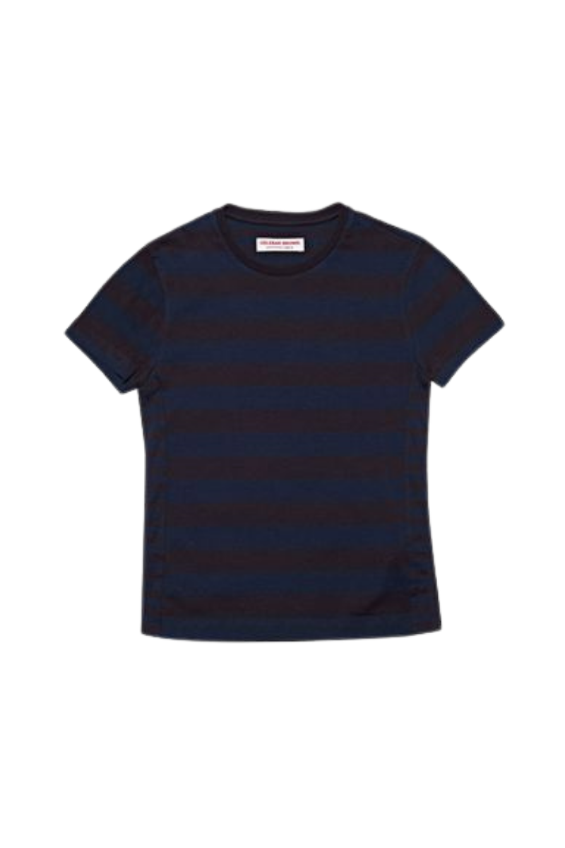 Orlebar Brown Striped Cotton T-shirt — Navy