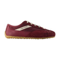 Alexander McQueen Leather Boxing Trainer Flat — Burgundy