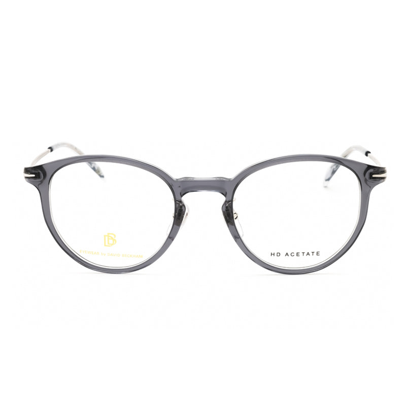 David Beckham Round Full Rim Eyeglasses — Gray