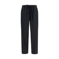 MM6 Maison Margiela Drawstring Elasticated Trousers — Black