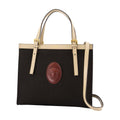 Versace Medusa Emblem Calfskin Tote Bag — Black