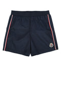Moncler Jr Nylon Swim Shorts Swim Shorts — Navy