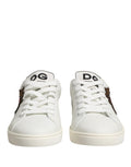 Dolce & Gabbana Calfskin Low-Top Sneaker — White