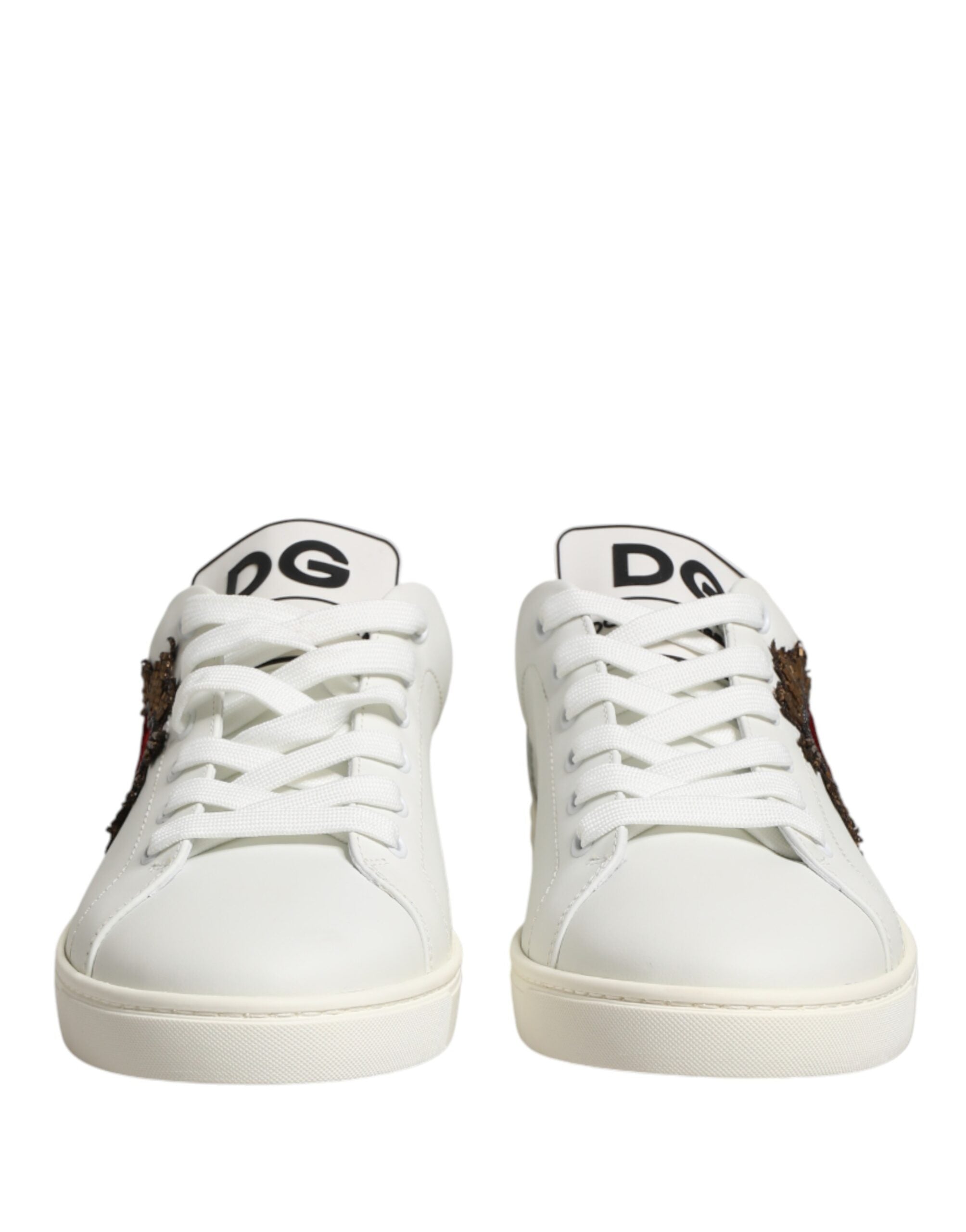 Dolce & Gabbana Calfskin Low-Top Sneaker — White