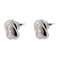 Self-Portrait Knot Earrings — Silver