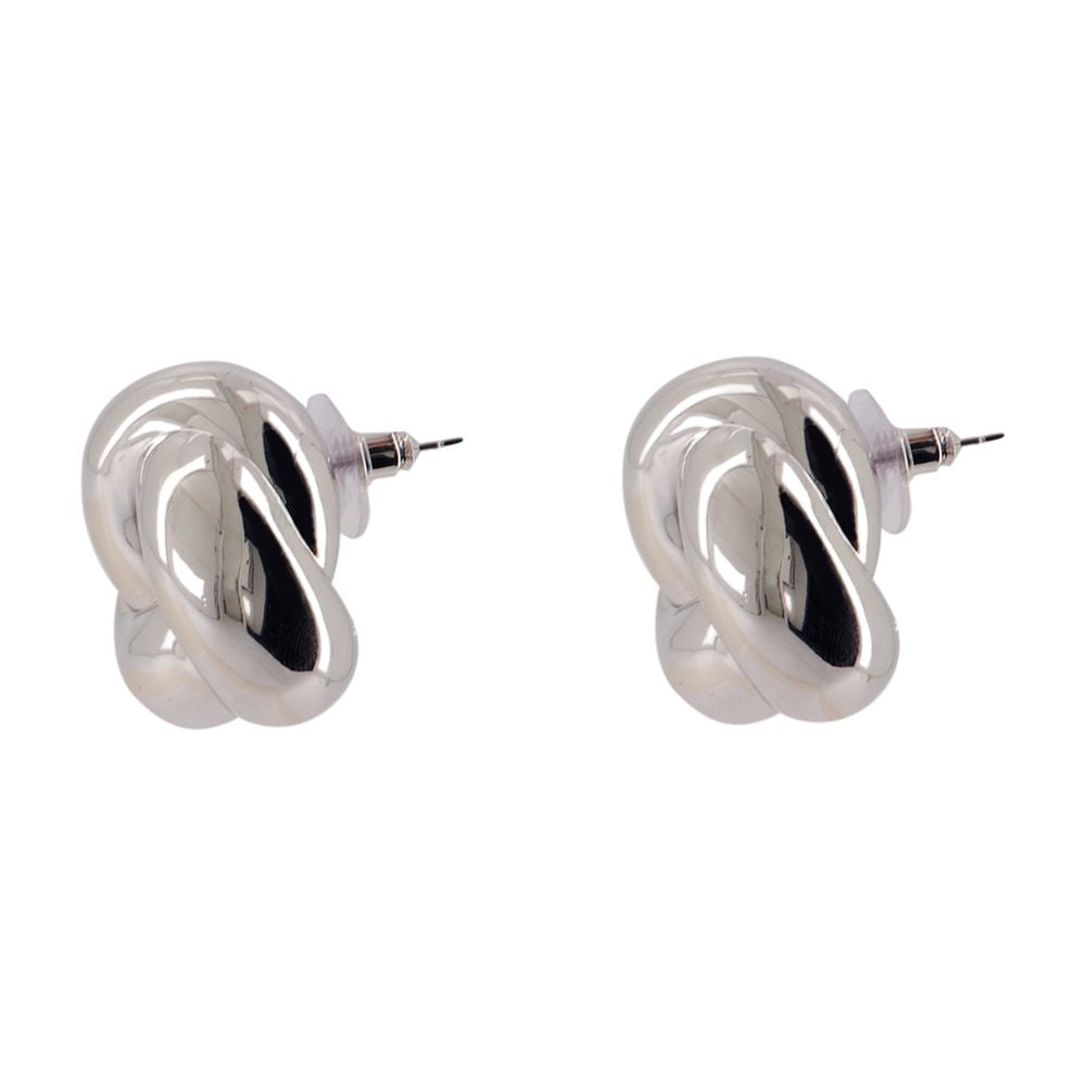 Self-Portrait Knot Earrings — Silver
