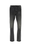 Purple Denim Straight-Leg Denim Jeans — Black