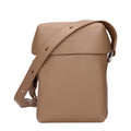 Jil Sander Leather Crossbody Bag — Brown