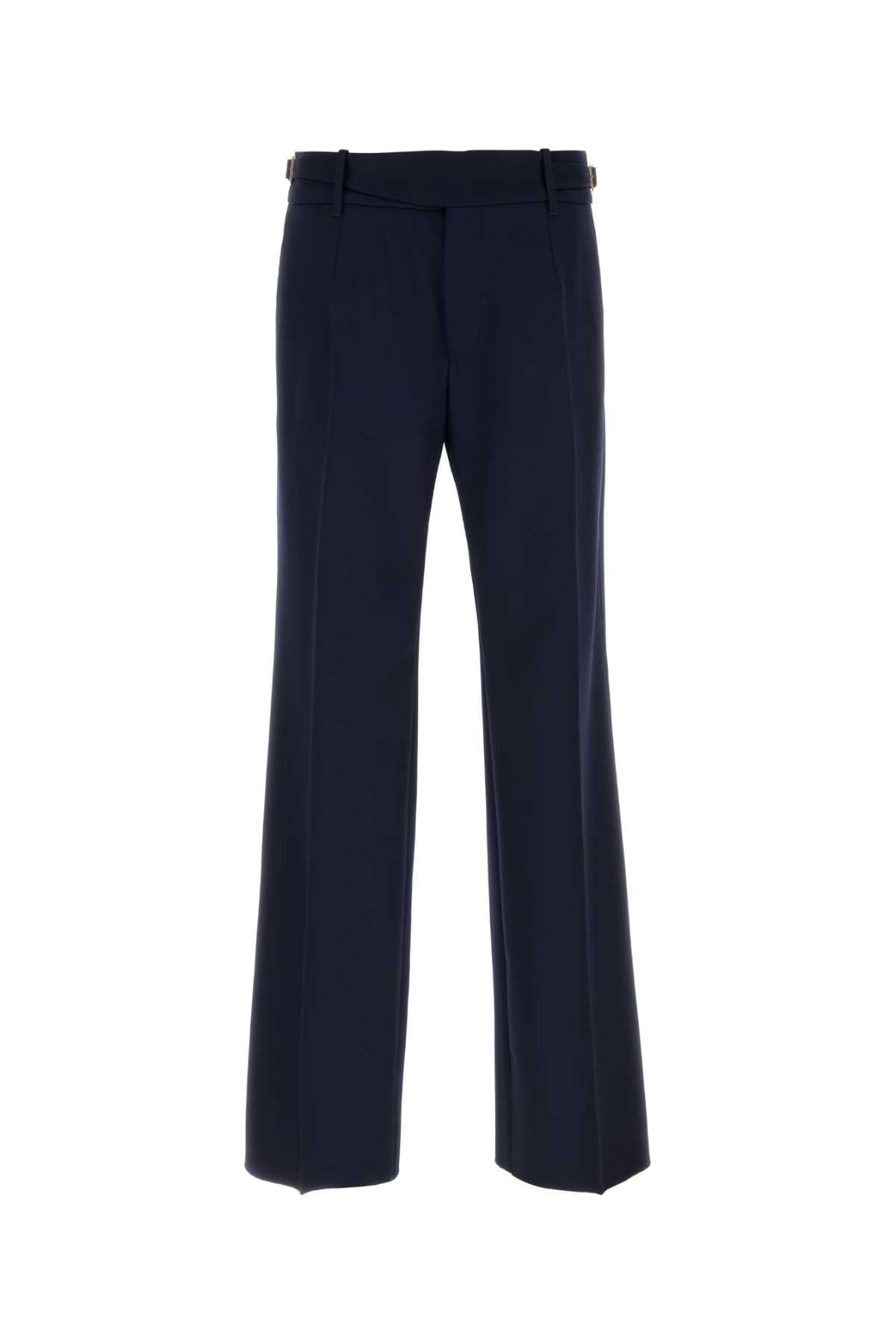 Dolce & Gabbana Virgin Wool Trousers — Navy