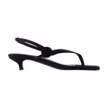 Toteme Knotted Thong Strap Heel Sandal — Black