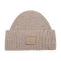 Acne Studios C40453-DRN Face À Logo Wool Beanie — Beige