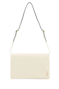 Jil Sander Bolso de Hombro de Piel de Becerro — Beige