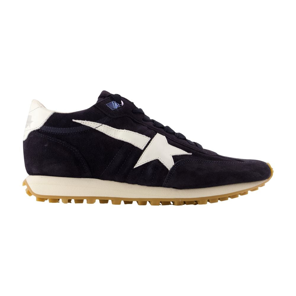 Golden Goose Deluxe Brand Suede and Leather Colorblock Sneaker — Black