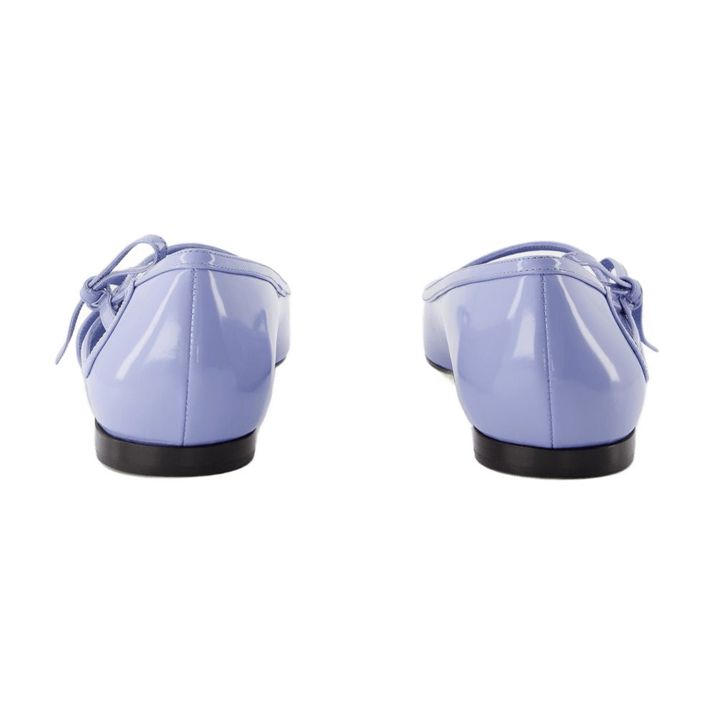 Dolce&Gabbana Calfskin Leather Ballerina — Blue