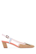 Roger Vivier Colorblock Slingback Slingback Heel — Multicolor