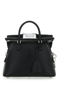Maison Margiela Grained Leather Top Handle Bag — Black