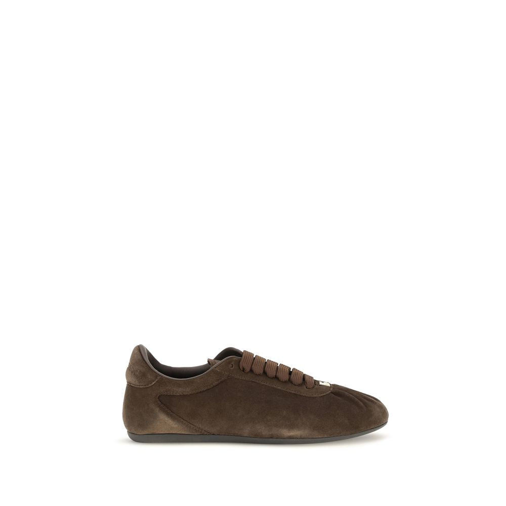 Zapatilla baja de ante Dolce & Gabbana - Marrón