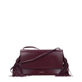 Jil Sander Leather with Tassel Detail Crossbody Bag — Red
