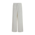 Brunello Cucinelli Palazzo Jeans — Beige