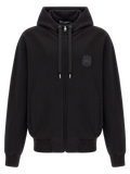 Dolce & Gabbana Embroidered Cotton Hoodie — Black
