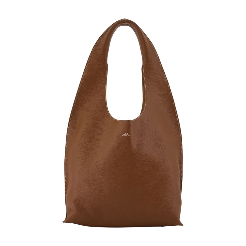 A.P.C. Le Neige Clou Shoulder Bag — Brown