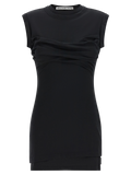 Alexander Wang Ruched Cotton Tank Top — Black