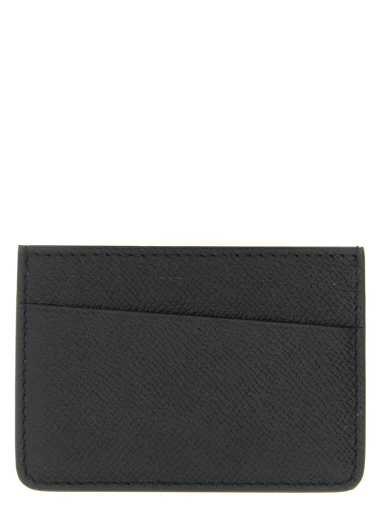 Maison Margiela Grained Calfskin Card Case — Black