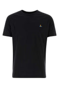 Vivienne Westwood Multicolor Orb Embroidered T-Shirt — Black