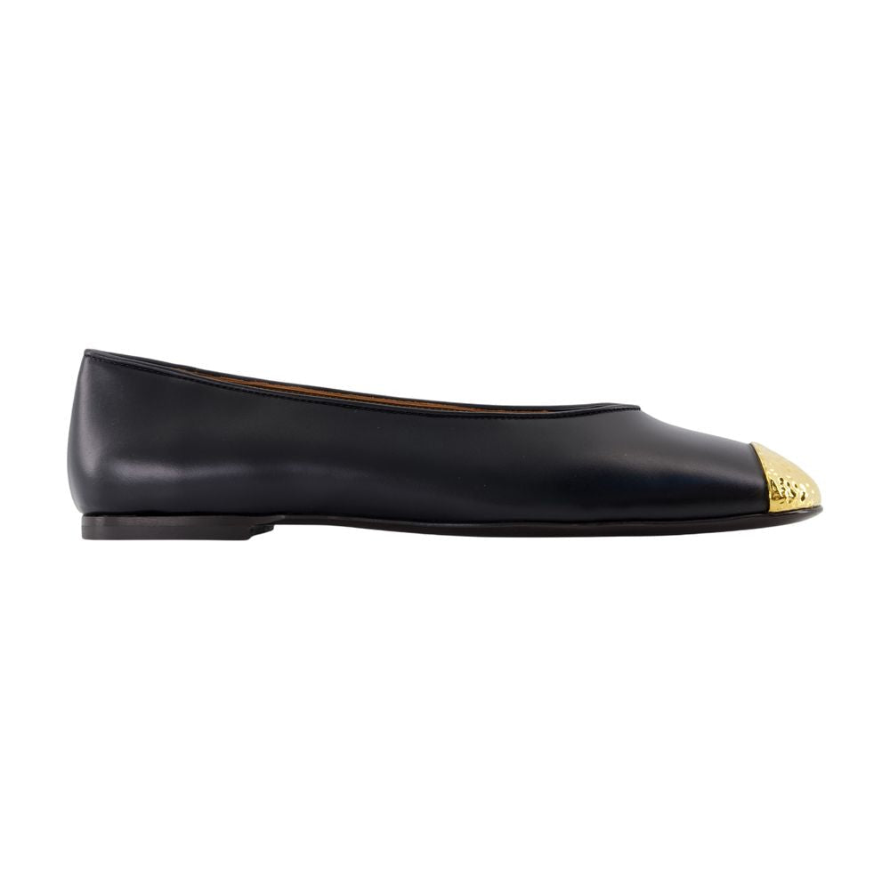 Giuseppe Zanotti Punta Amanda Ballerina Flat — Black