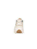 Pinko Calf Leather and Mesh Sneaker — Cream