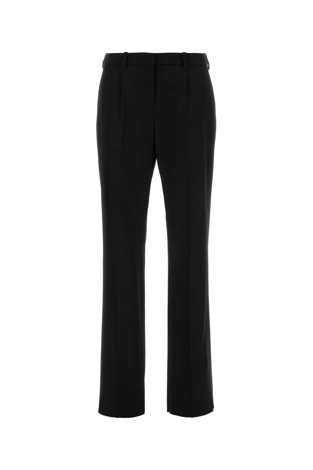 Balenciaga Wool Elastane Trousers — Black