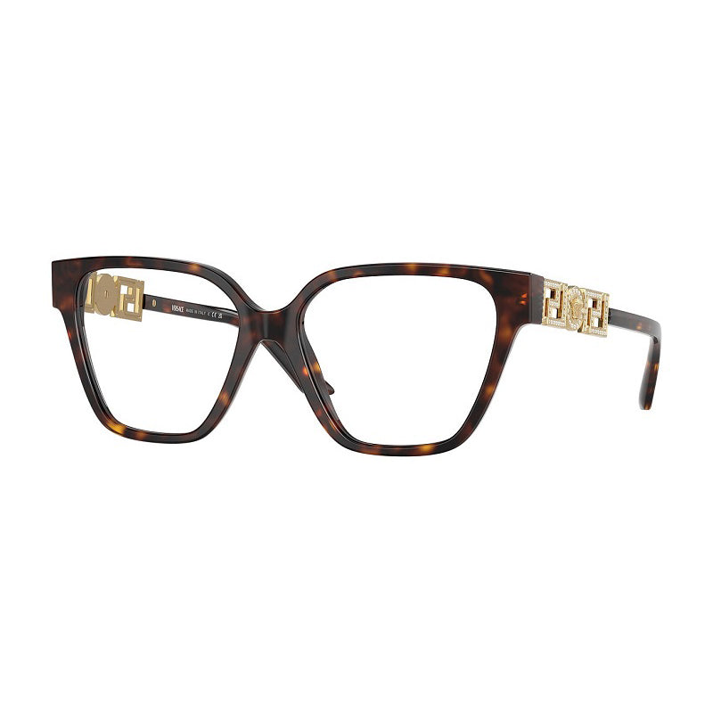 Versace VE3358B108 Tortoiseshell Acetate Eyeglasses — Brown