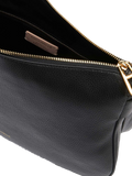 Bolso de hombro Coccinelle de piel granulada — Negro