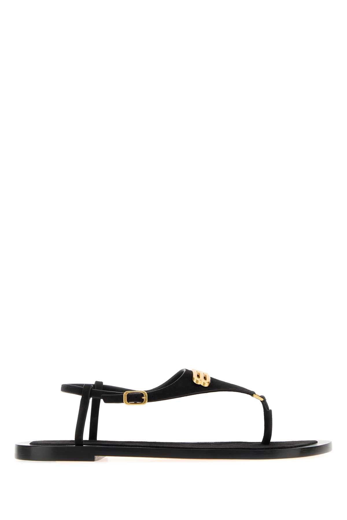 Balenciaga Riva Thong Sandal — Black