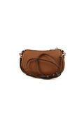 Michael Kors Pebbled Leather Crossbody Bag — Brown