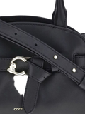 Coccinelle Cowhide Shoulder Bag — Black